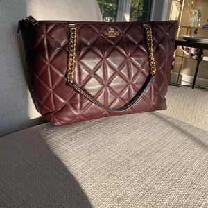 Burgundy Coach bag